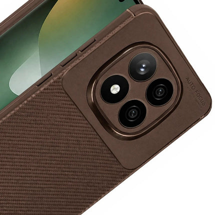 Xiaomi Redmi Note 15 Pro 5G Auto Focus Karbon Kapak Kılıf - Kahverengi 4