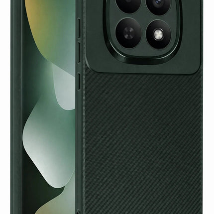 Xiaomi Redmi Note 15 Pro 5G Auto Focus Karbon Kapak Kılıf - Koyu Yeşil