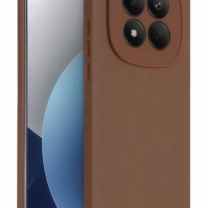 Xiaomi Redmi Note 15 Pro 5G First Silikon Kılıf - Kahverengi