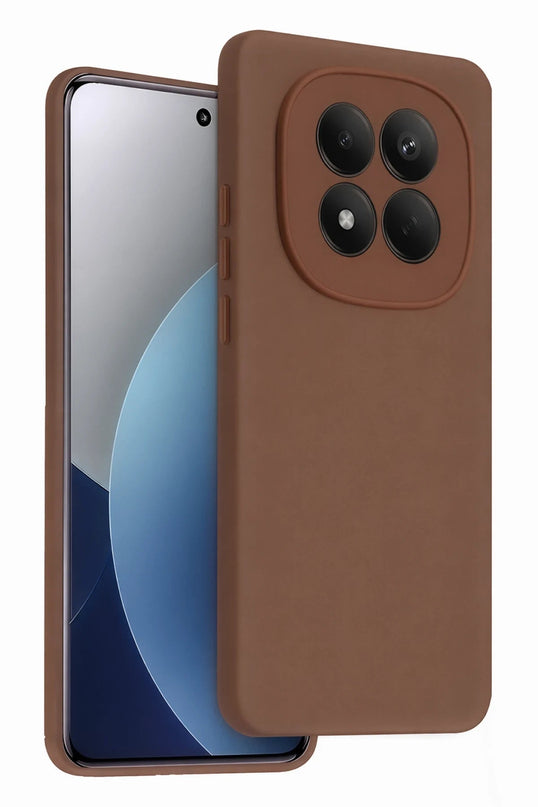 Xiaomi Redmi Note 15 Pro 5G First Silikon Kılıf - Kahverengi