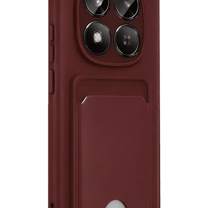 Xiaomi Redmi Note 15 Pro 5G Kelvin Kartvizitli Silikon Kılıf - Bordo 3