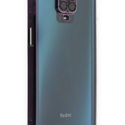 Xiaomi Redmi Note 9 Pro Razer Lensli Silikon Kılıf - Mor