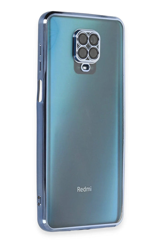 Xiaomi Redmi Note 9 Pro Razer Lensli Silikon Kılıf - Açık Mavi