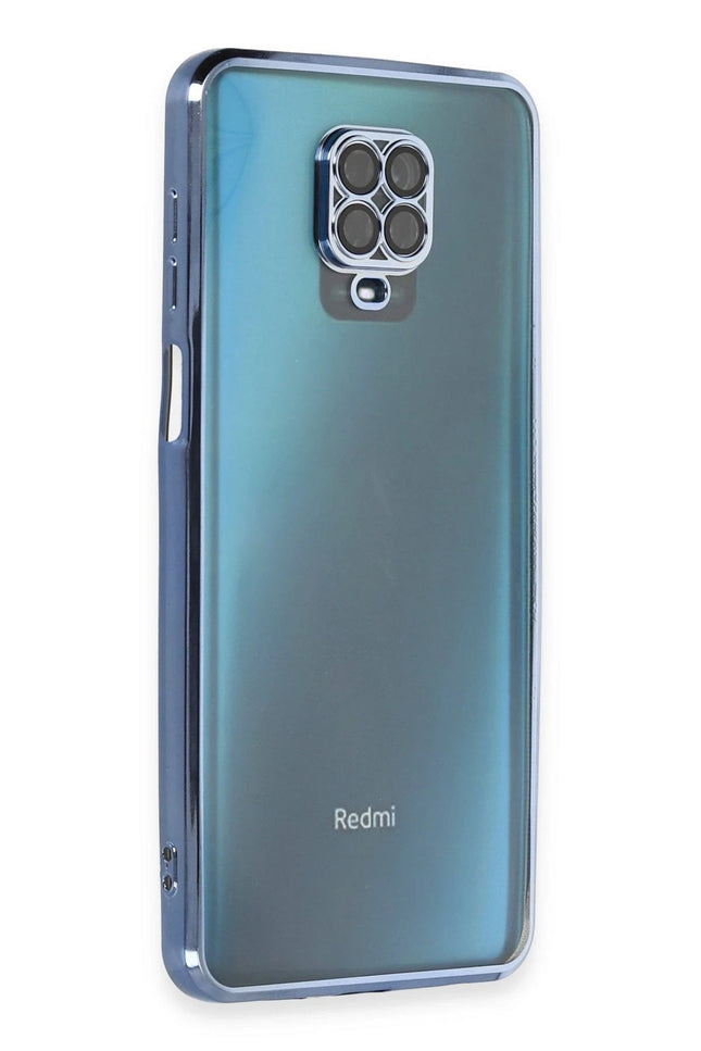 Xiaomi Redmi Note 9 Pro Razer Lensli Silikon Kılıf - Açık Mavi