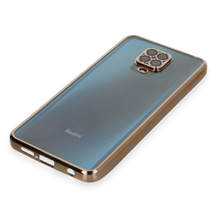 Xiaomi Redmi Note 9 Pro Razer Lensli Silikon Kılıf - Gold 4