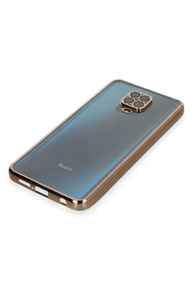 Xiaomi Redmi Note 9 Pro Razer Lensli Silikon Kılıf - Gold 4