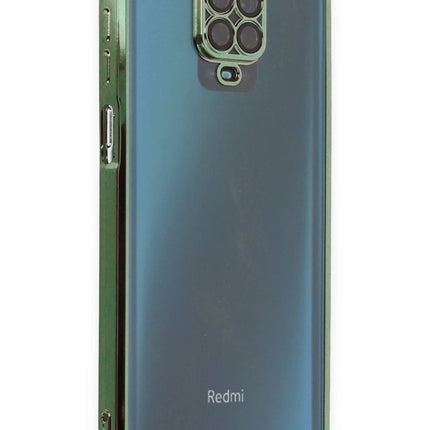 Xiaomi Redmi Note 9 Pro Razer Lensli Silikon Kılıf - Yeşil