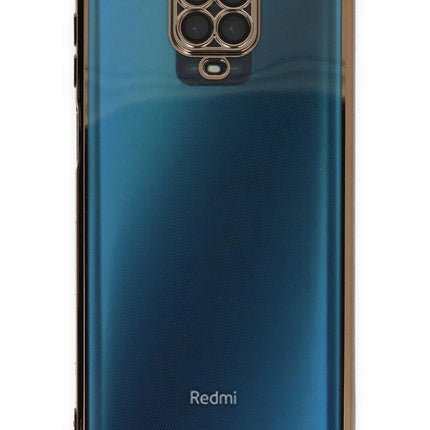 Xiaomi Redmi Note 9 Pro Razer Lensli Silikon Kılıf - Gold 2