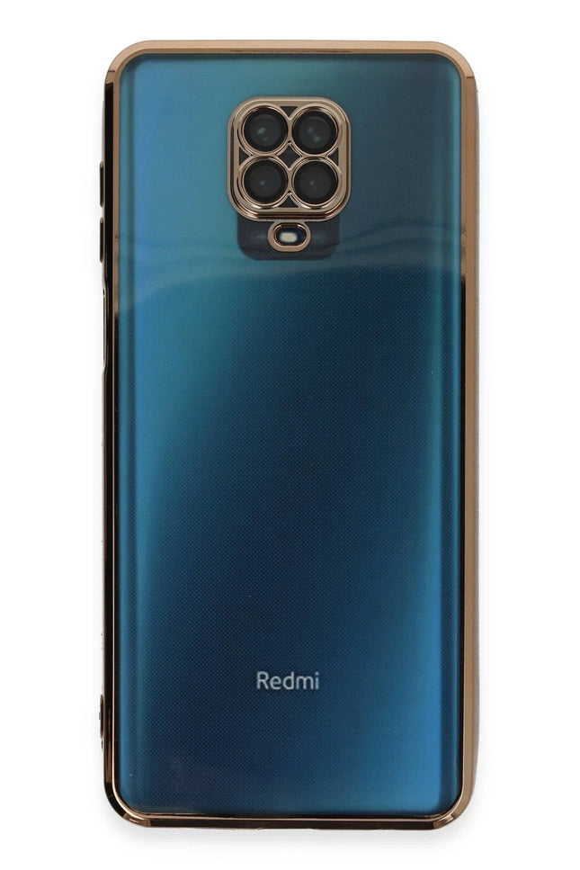 Xiaomi Redmi Note 9 Pro Razer Lensli Silikon Kılıf - Gold 2