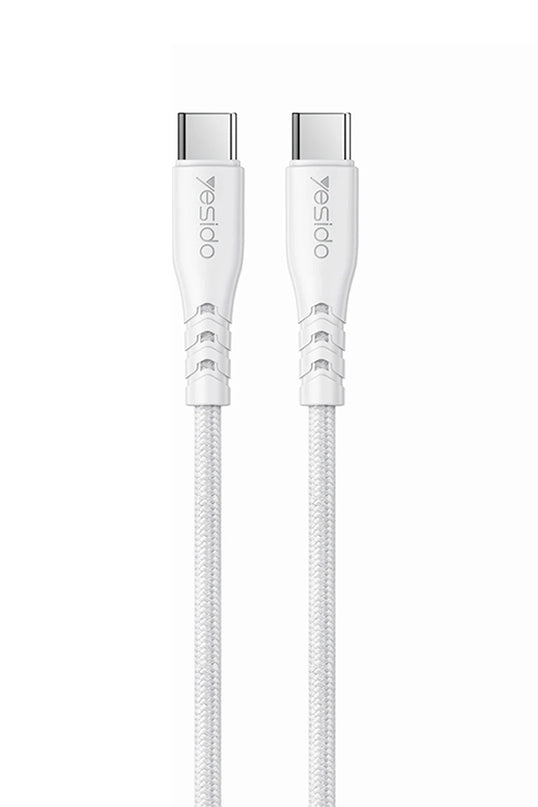 YC109 45W Çift Type-C Çıkışlı ve 1M Type-C to Type-C Kablolu PD Şarj Cihazı 3