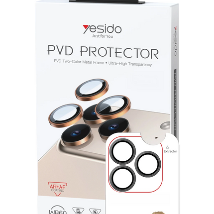 iPhone 18 Pro Max WB60 Metal Kamera Lens - Siyah