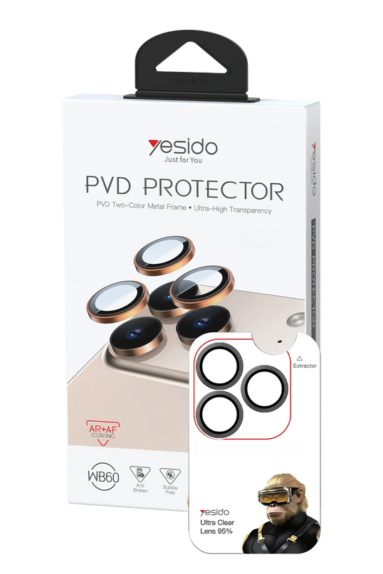 iPhone 18 Pro Max WB60 Metal Kamera Lens - Siyah