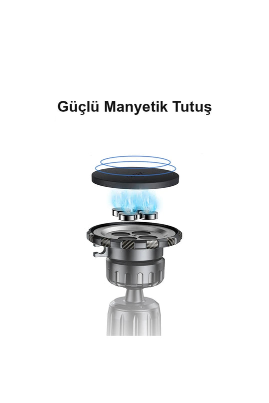 C154 Izgara Klipsli Manyetik Magsafe Araç Tutucu 5