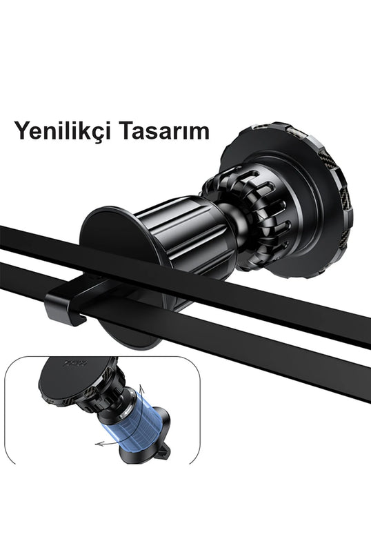 C154 Izgara Klipsli Manyetik Magsafe Araç Tutucu 7