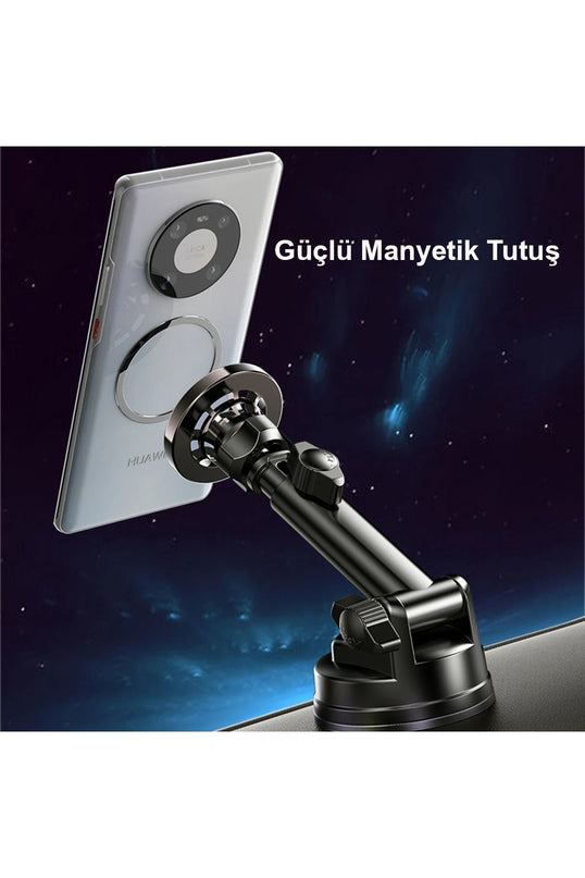 C158 2in1 Izgara Klipsli ve Vantuzlu 360 Derece Ayarlanabilir Manyetik Magsafe Araç Tutucu 5