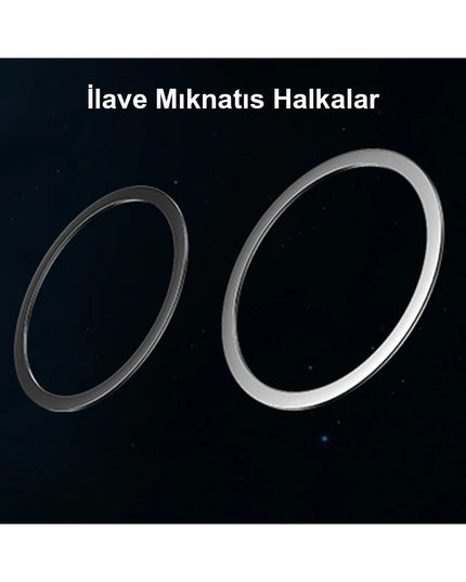 C158 2in1 Izgara Klipsli ve Vantuzlu 360 Derece Ayarlanabilir Manyetik Magsafe Araç Tutucu 6