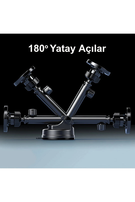 C158 2in1 Izgara Klipsli ve Vantuzlu 360 Derece Ayarlanabilir Manyetik Magsafe Araç Tutucu 8