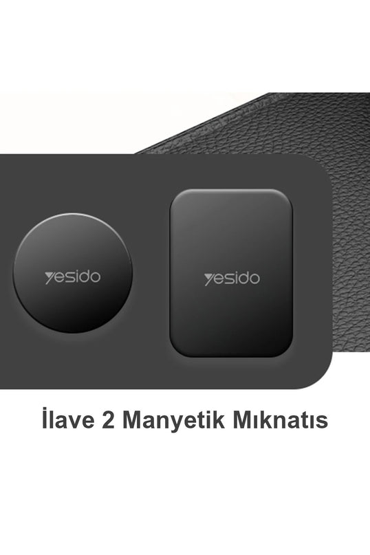 C159 2in1 Izgara Klipsli ve Yapışkanlı 360 Derece Ayarlanabilir Manyetik Magsafe Araç Tutucu 7
