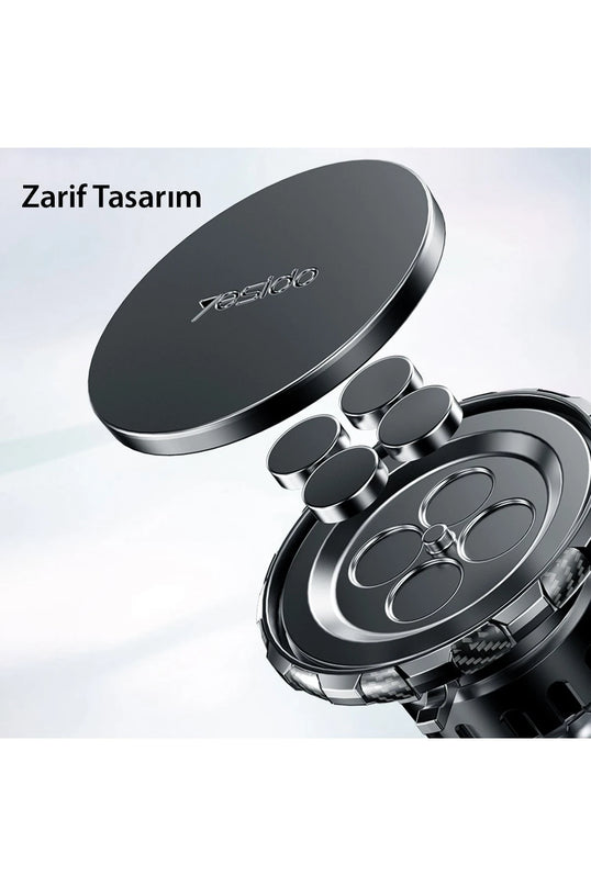 C160 360 Derece Ayarlanabilir Vantuzlu Manyetik Magsafe Araç Tutucu 5