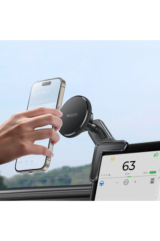 C213 360 Derece Ayarlanabilir Araç CarPlay Ekranına Sabitlenen Magsafe Araç Tutucu 3