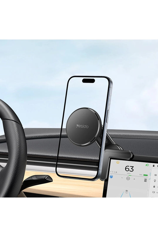C213 360 Derece Ayarlanabilir Araç CarPlay Ekranına Sabitlenen Magsafe Araç Tutucu 2
