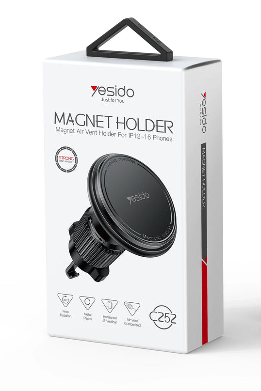 C252 Magsafe Uyumlu Havalandırma Tipi Manyetik Araç Tutucu 5