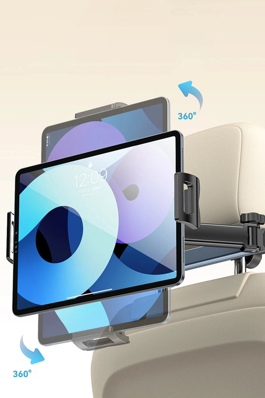 C294 360 Derece Ayarlanabilir Klipsli Koltuk Arkası Telefon Tablet Tutucu 2
