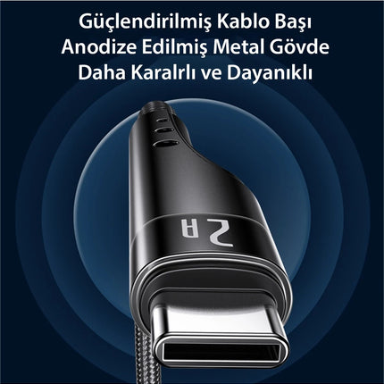 CA109 3M 2A Usb to Lightning Hızlı Şarj Kablosu 6