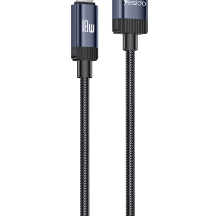 CA204C 18W Örgü USB-A to USB-C Data ve Şarj Kablosu