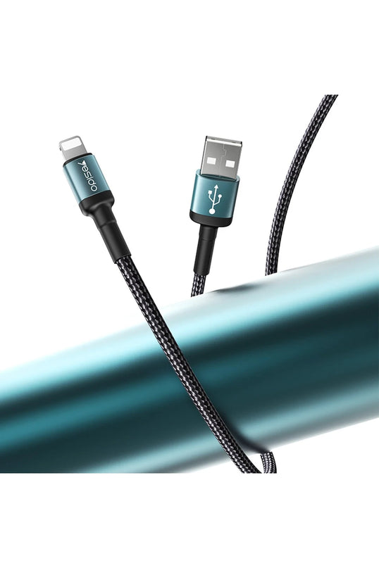 CA74 1.2M 2.4A Hasırlı Usb to Lightning Hızlı Şarj Kablosu 3