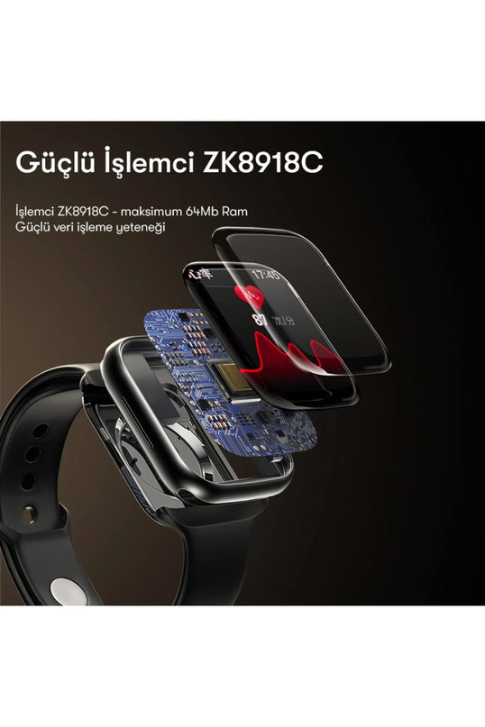 IO17 1.89 inç IP68 Su Geçirmez Konuşmalı Akıllı Saat 9