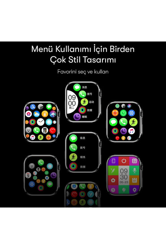 IO19 2 inç IP68 Su Geçirmez Konuşmalı Akıllı Saat 5