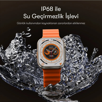 IO19 2 inç IP68 Su Geçirmez Konuşmalı Akıllı Saat 7