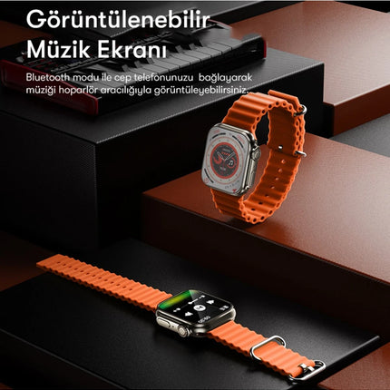 IO19 2 inç IP68 Su Geçirmez Konuşmalı Akıllı Saat 10
