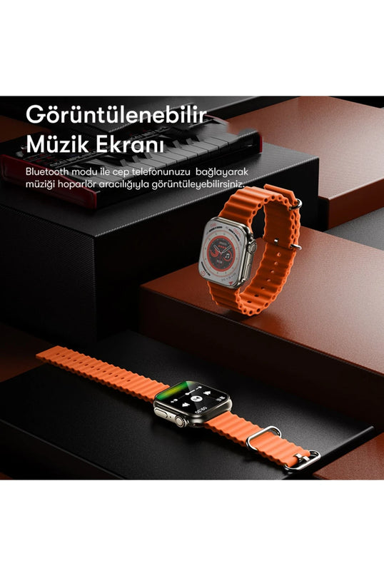 IO19 2 inç IP68 Su Geçirmez Konuşmalı Akıllı Saat 10