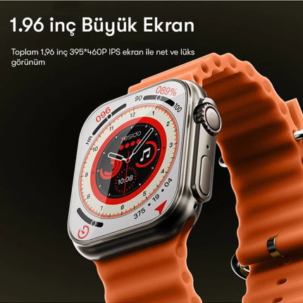 IO19 2 inç IP68 Su Geçirmez Konuşmalı Akıllı Saat 12
