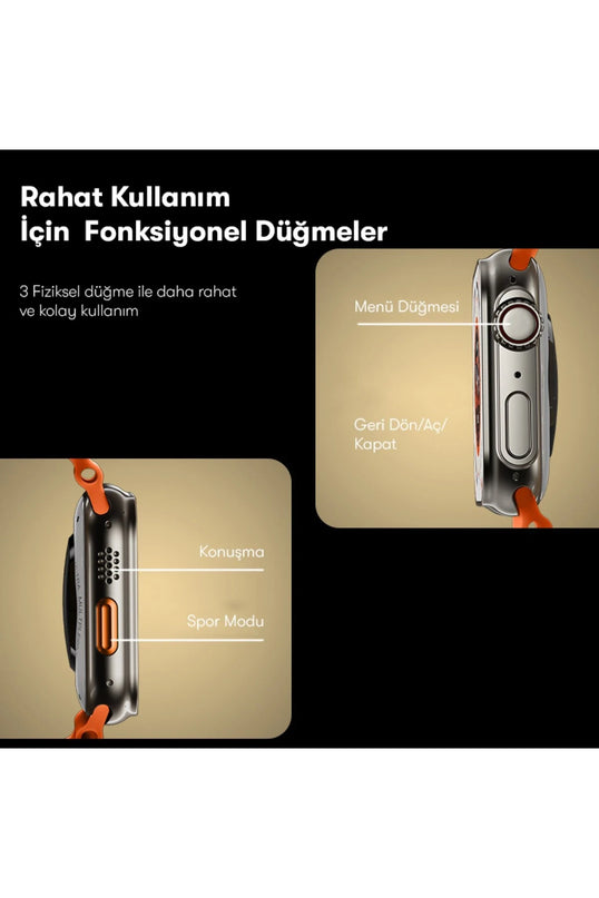 IO19 2 inç IP68 Su Geçirmez Konuşmalı Akıllı Saat 6