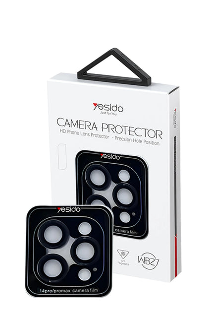 iPhone 14 Pro Max WB27 Metal Kamera Lens - Siyah