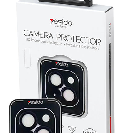 iPhone 14 WB27 Metal Kamera Lens - Siyah