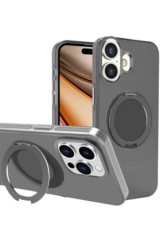 iPhone 16 PC17 Roza Magsafe Standlı Kapak Kılıf