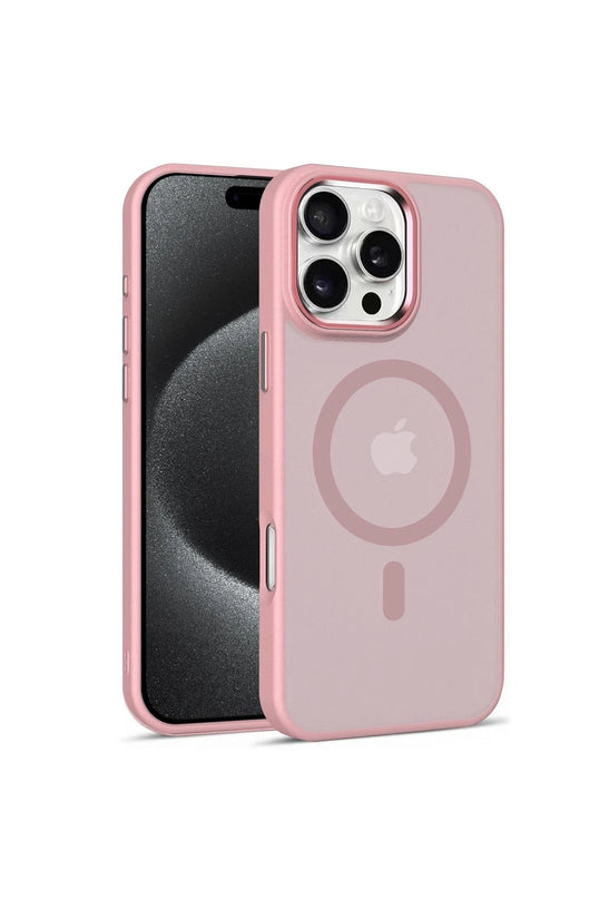 iPhone 16 Pro Max PC13 Tazz Magsafe Kapak Kılıf - Pembe 2