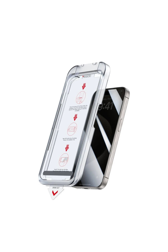 iPhone 16 Pro Max TG18 AutoKit Hayalet Cam Ekran Koruyucu