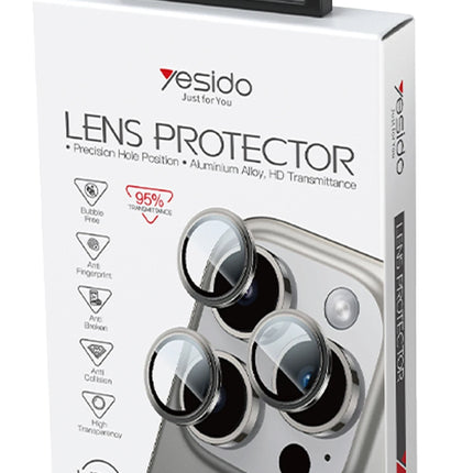 iPhone 16 Pro Max WB52 Metal Kamera Lens - Siyah 4