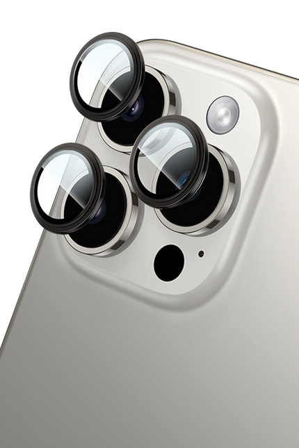 iPhone 16 Pro Max WB52 Metal Kamera Lens - Siyah