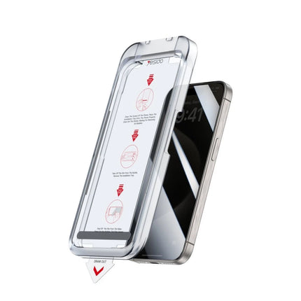 iPhone 16 Pro TG18 AutoKit Hayalet Cam Ekran Koruyucu