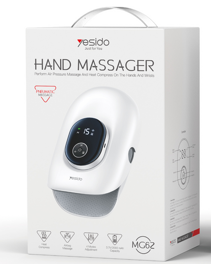 MG62 Kablosuz Dijital Göstergeli Taşınabilir El Masaj Aleti 6