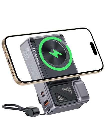 MH103 20.000 mAh 22.5W PD Hızlı Şarj ve 15W Kablosuz Şarj Destekli Priz Uçlu Powerbank 2