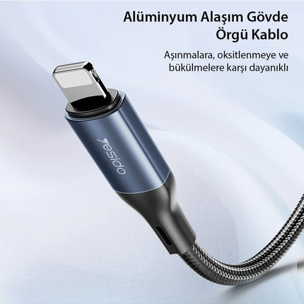 YAU35 Lightning to Aux Kablo 1M 9