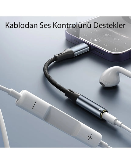 YAU37 Lightning to Aux Dönüştürücü 9