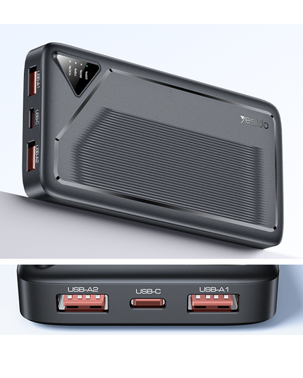 YP101 10000mAh 22.5W PD Hızlı Şarjlı LED Göstergeli Powerbank 4